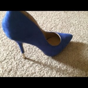 Blue heels size 6