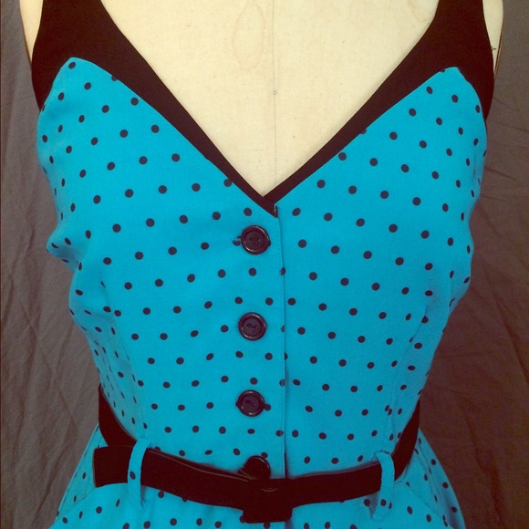 Bettie Page/ Tatyana poll dot sundress 50s retro