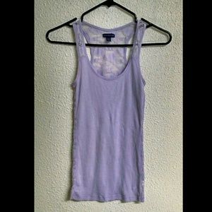 Purple Lace Back American Eagle Tank Top