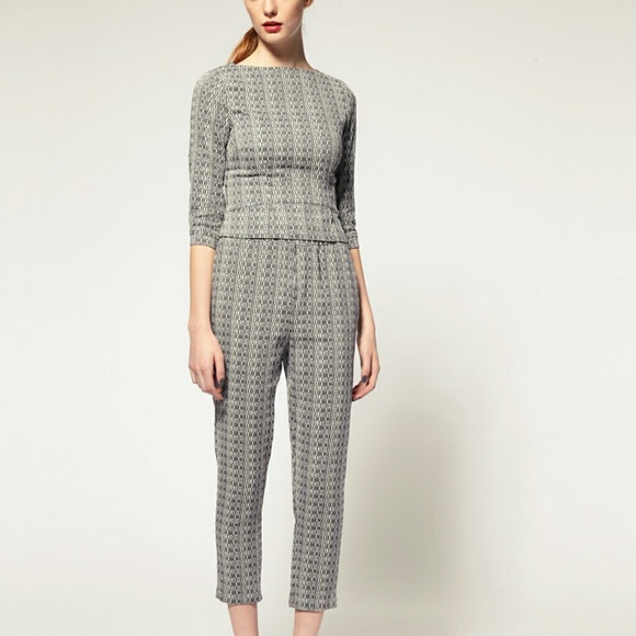 NWT Asos Jacquard Peg Pants Size 8-10