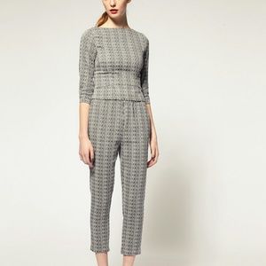 NWT Asos Jacquard Peg Pants Size 8-10