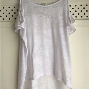 Like new Cute forever 21 white shirt