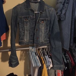 American Eagle Crop jean Jacket