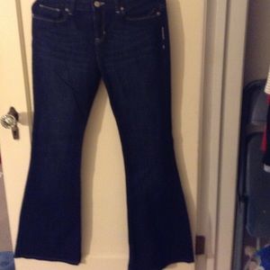 Old navy blue jeans