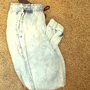 Demin joggers