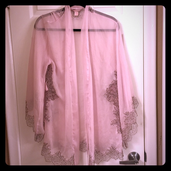VS Sheer Pink Robe