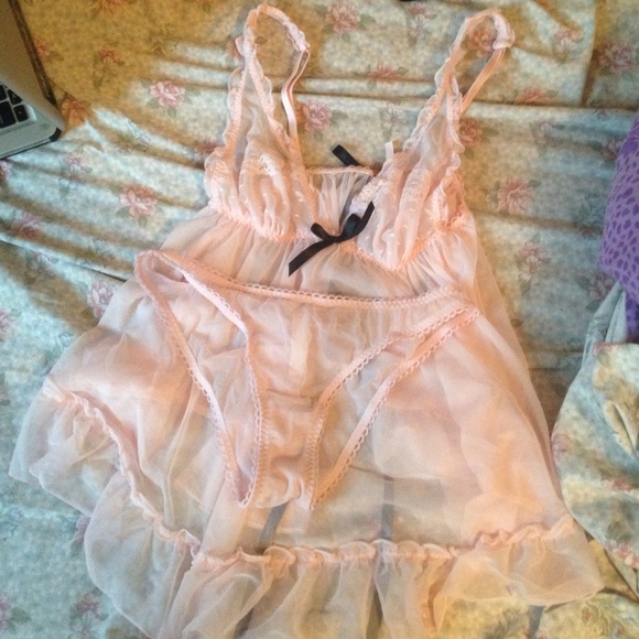 cute pink lingerie