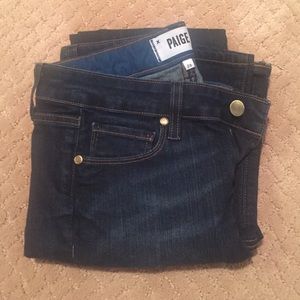 Paige SKYLINE SKINNY dark wash jeans