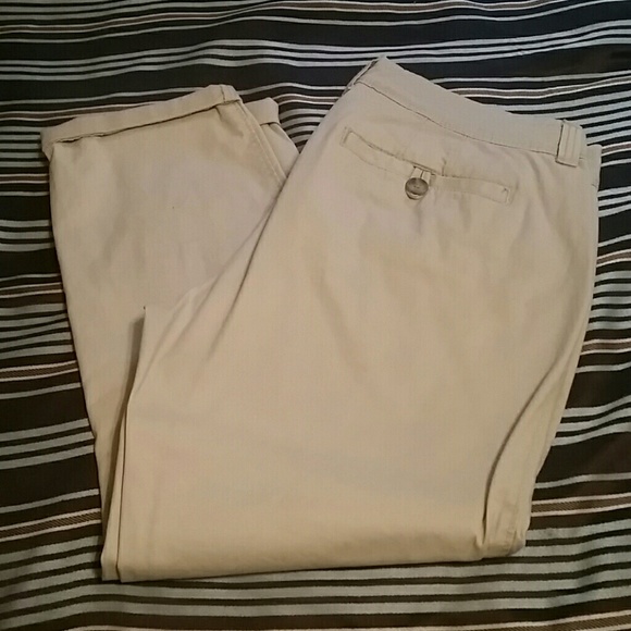 Khaki Old Navy Boyfriend Pants