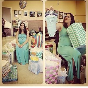 Liz Lange Maternity Cotton Jersey Maxi Dress