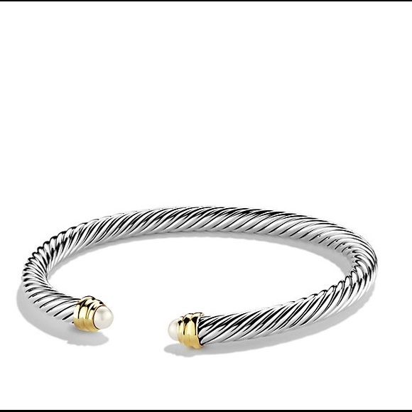 David Yurman Cable Bracelet with Pearls