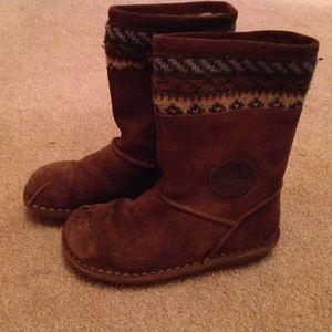 Winter boots with fur inside for little firs