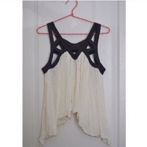 Free people sheer white top