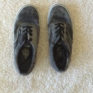 Grey and black vans