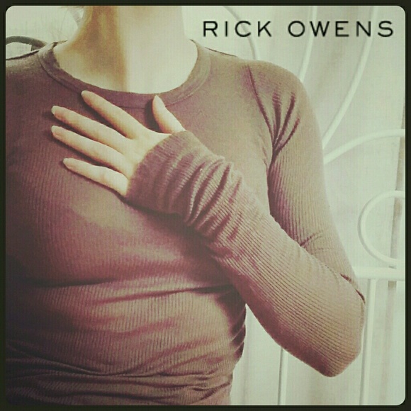 Rick Owens sheer long sleeved top