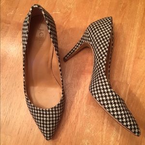 J.Crew houndstooth pumps