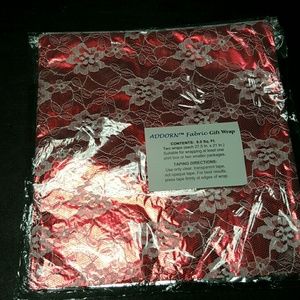Red Lace,fabric material gift wrap