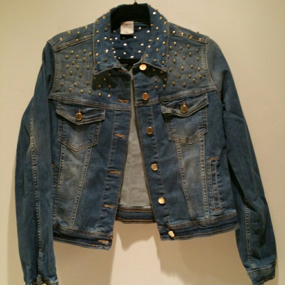 Studded denim jacket
