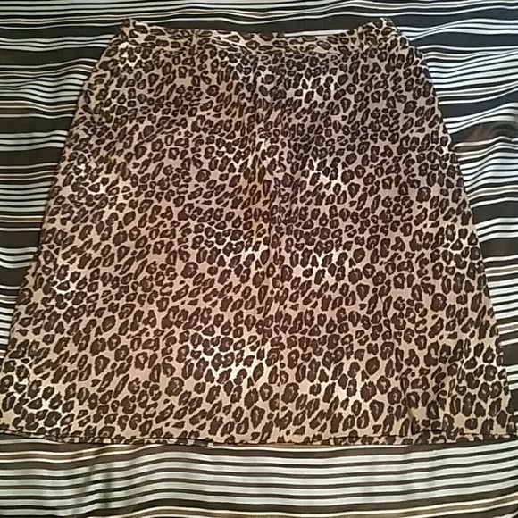 Animal print skirt
