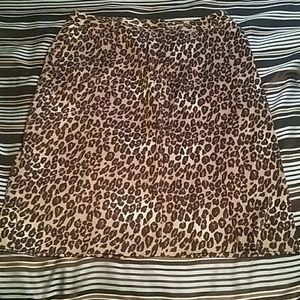 Animal print skirt