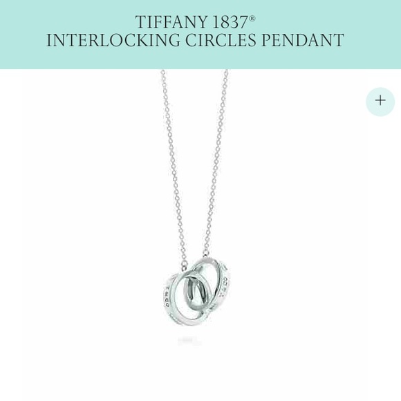 Tiffany and co 1837 interlocking circles necklace