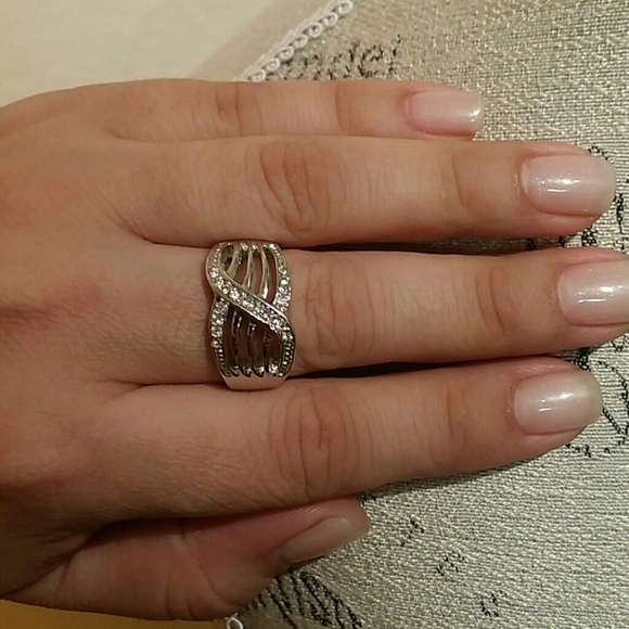 Silver/sparkling stones