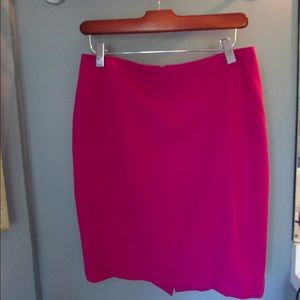 Ann Taylor Magenta Pencil Skirt Size 2