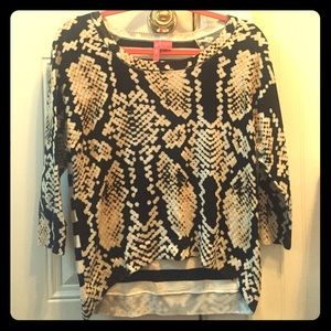 Nordstrom High/low 3/4 length sleeve sweater