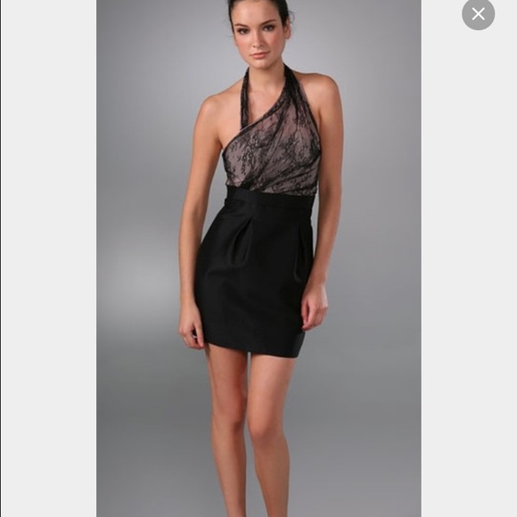 Camilla and Marc low back one shoulder dress