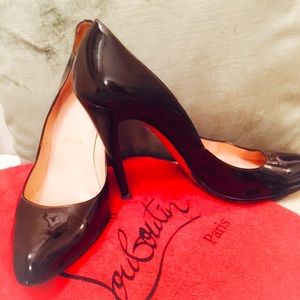 Christian Louboutin chocolate brown pumps!