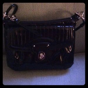 Authentic Coach black patent leather bag