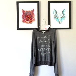 WILDFOX Hot Date Baggy Beach Jumper