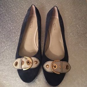 Talbots Blue Suede Shoes