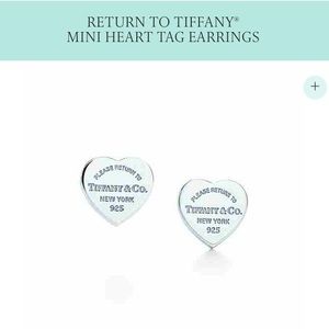 Tiffany and Co sterling silver heart earrings