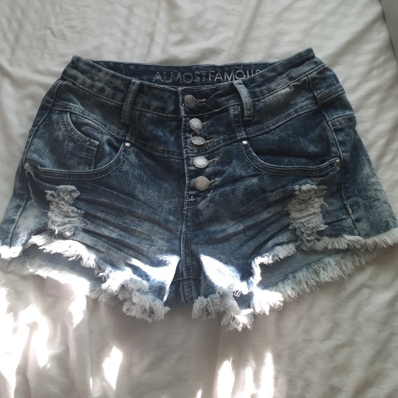 Never worn high waisted denim shorts
