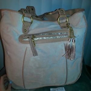Juicy Couture large velour yves tote -pink