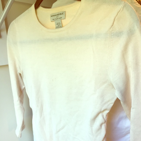 Banana Republic 3/4 sleeve merino wool sweater