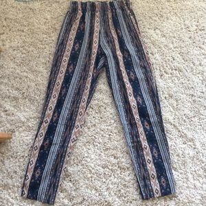 Aztec print pants