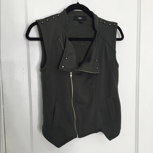Zip up Vest with Stud Detailing - Picture 1 of 3