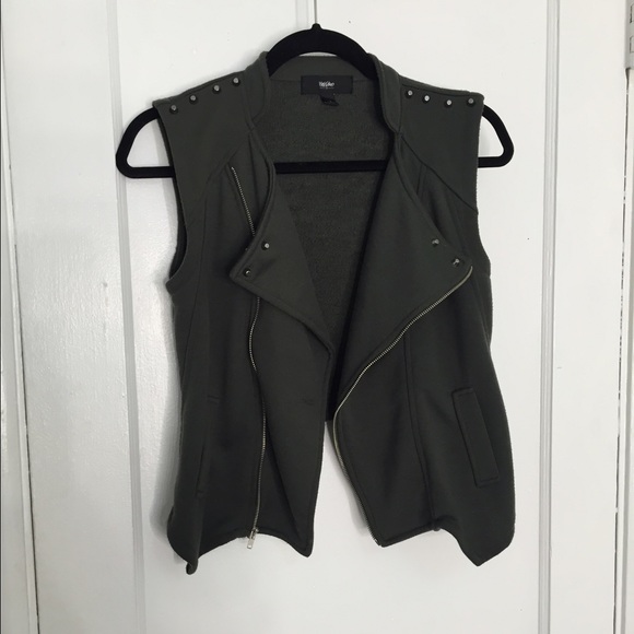 Zip up Vest with Stud Detailing - Picture 2 of 3