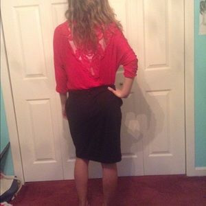 Red dress shirt