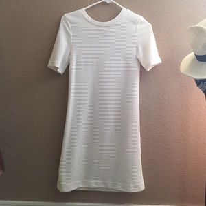 h&m t shirt strip dress