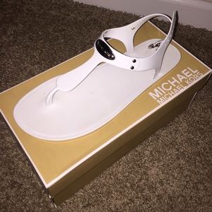 White Michael Kors Jelly