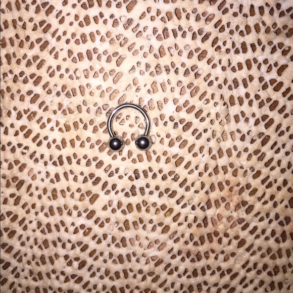 Faux silver septum ring