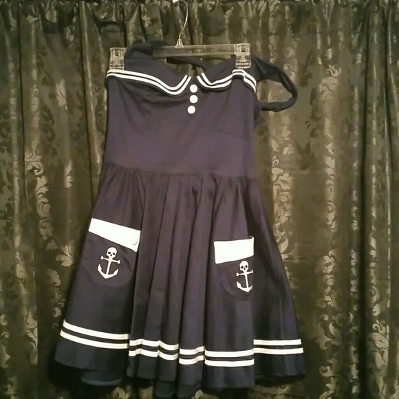 Navy blue dress