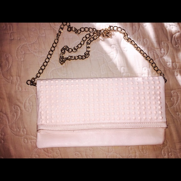 Aldo  Pink Clutch w chain