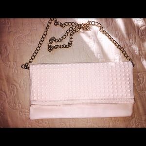 Aldo Pink Clutch w chain
