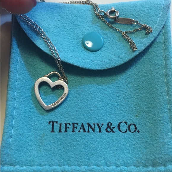 Tiffany sterling silver heart necklace