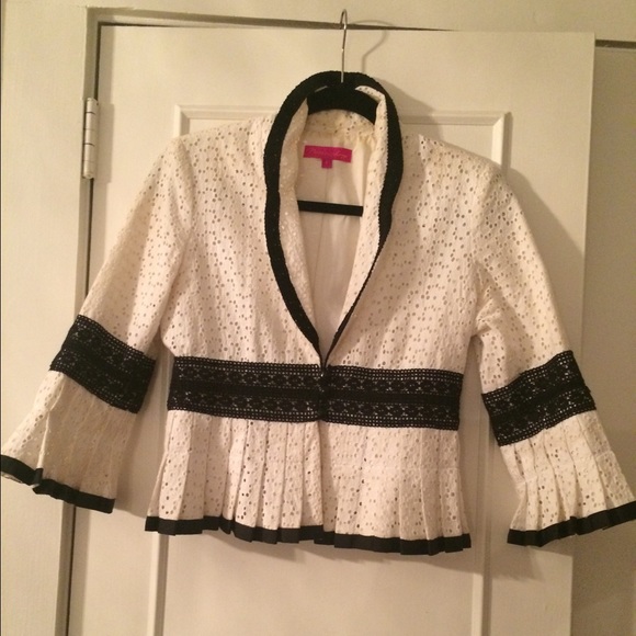 Black and white Narsia Lang jacket