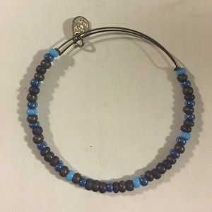 RARE ALEX AND ANI BLUE BEADED